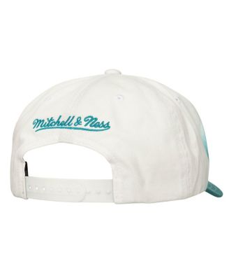 Men's Teal/White Charlotte Hornets Dip Dye Pro Crown Adjustable Hat