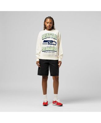 Women's Cream Seattle Seahawks Tonal Arch Sweatshirt