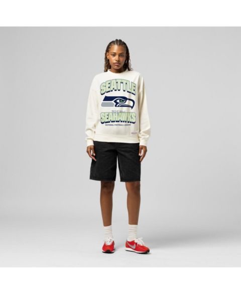 Женская толстовка Mitchell & Ness Cream Seattle Seahawks Tonal Arch