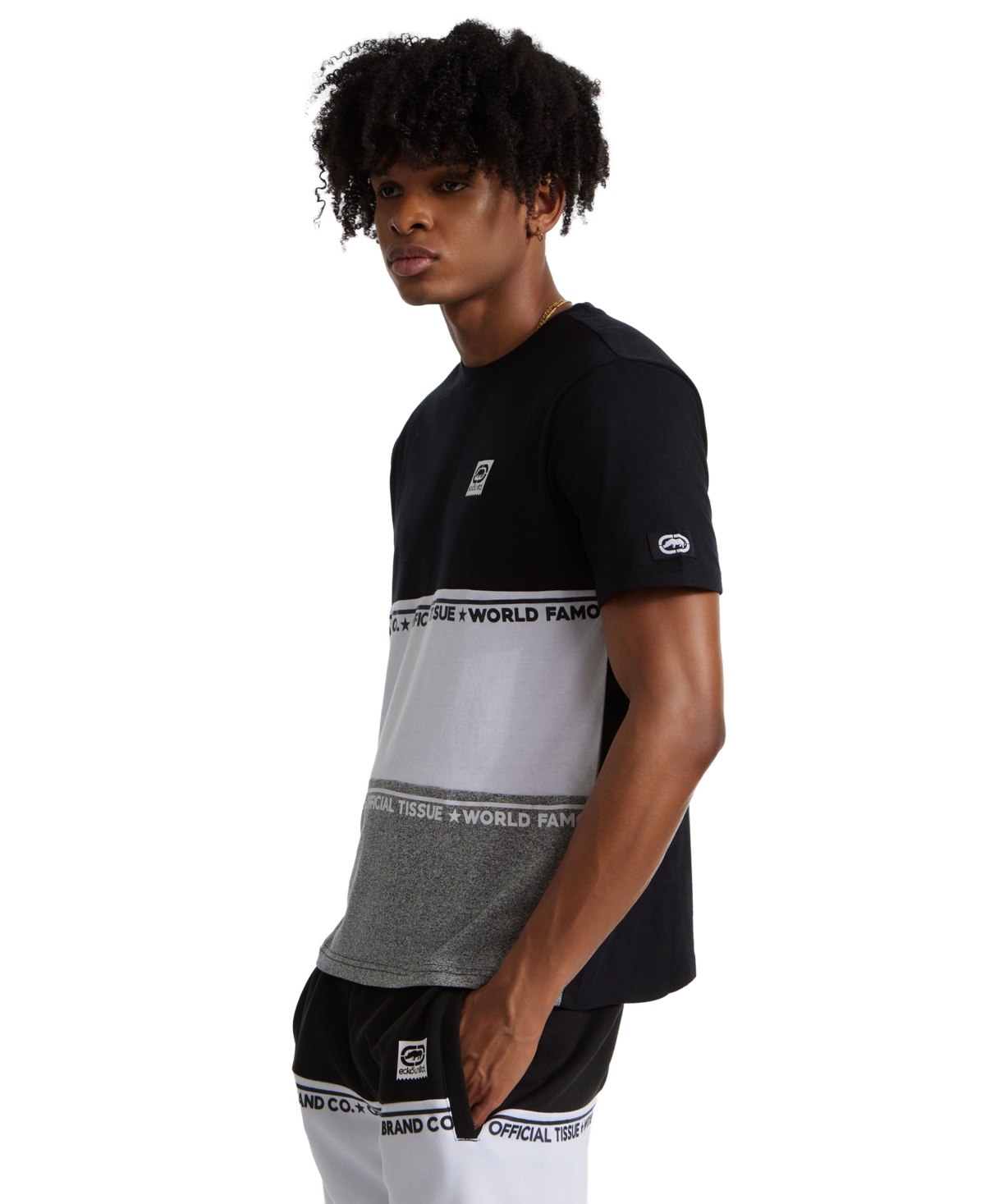 Ecko Unltd Men's Stand By Short-Sleeve Color-Block T-Shirt