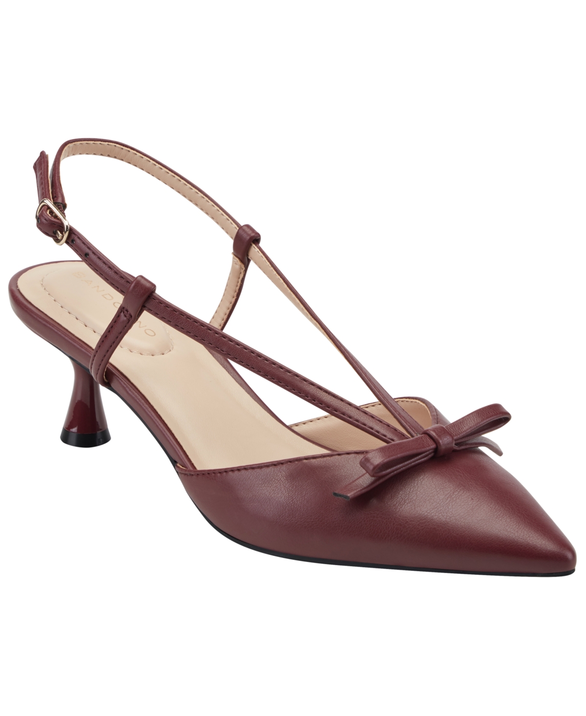 Bandolino Women's Macruz Slingback Kitten Heel Pumps In Burgundy