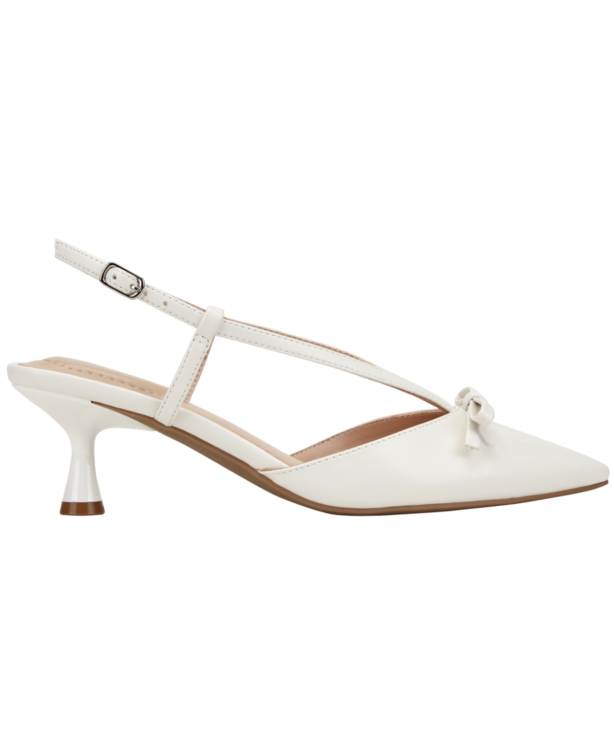 Bandolino Women's Macruz Slingback Kitten Heel Pumps In White