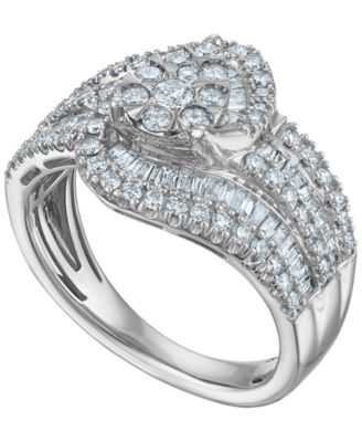 Diamond Ring (1 ct. t.w.) in 10k White Gold