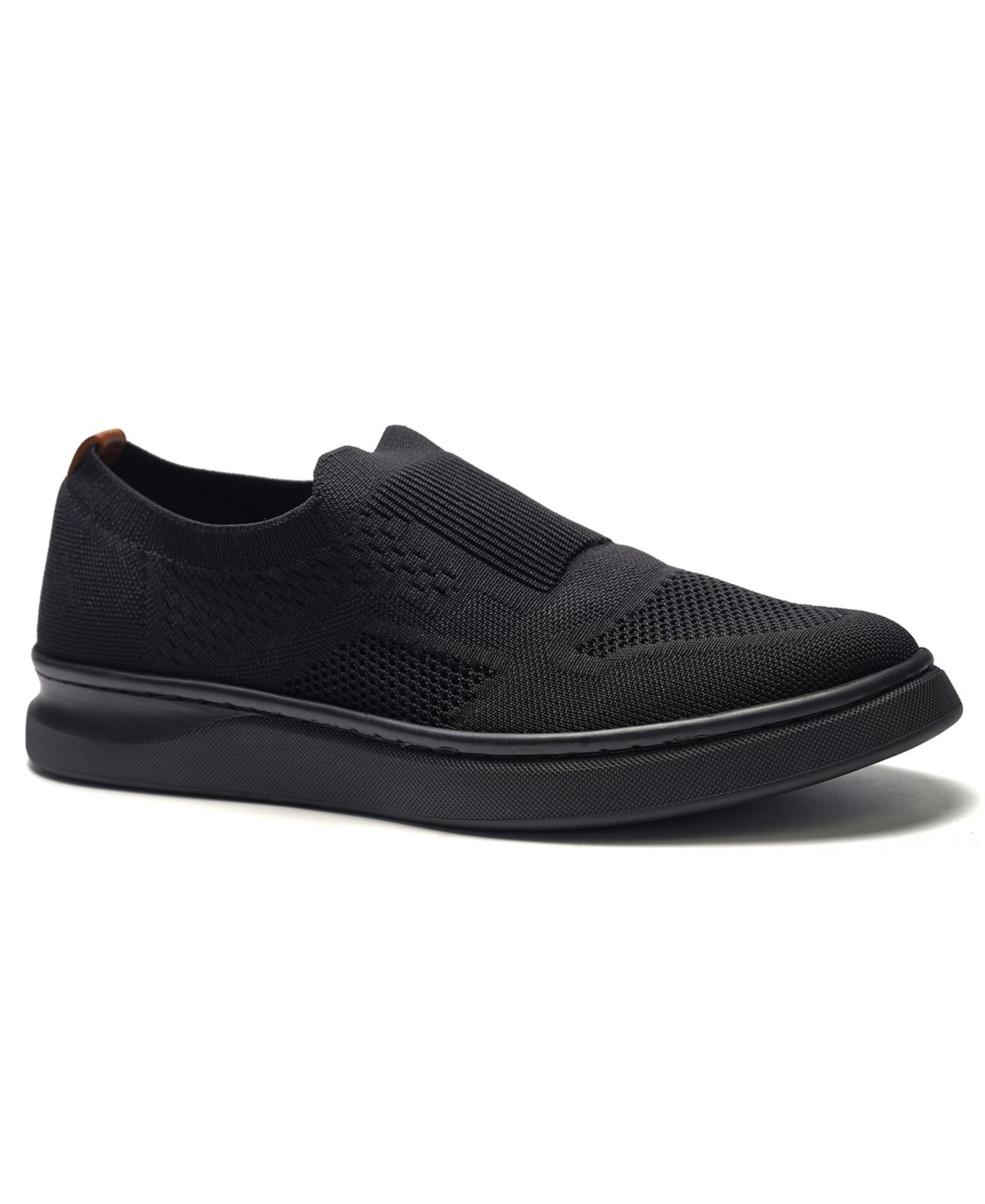 Мужские кроссовки A. Veer Drift Knit Slip-On, цвет: Чёрный — фото 1