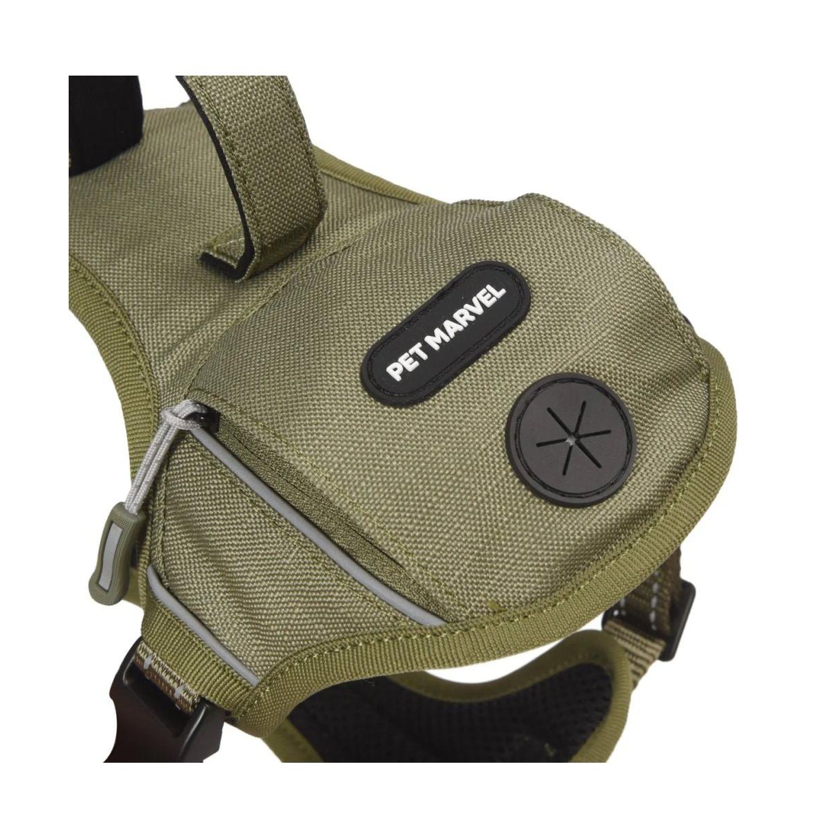 Petmarvel Heavy Duty Tactical Dog Harness with Poop Bag Holder
