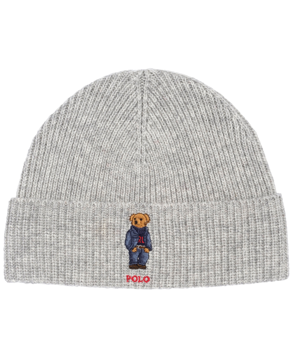 Polo Ralph Lauren Men's Solid Denim Bear Beanie