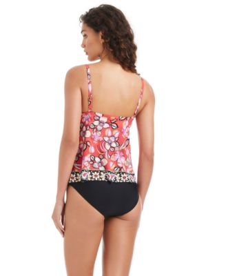 Women's Flame Palmette Over-The-Shoulder Tankini