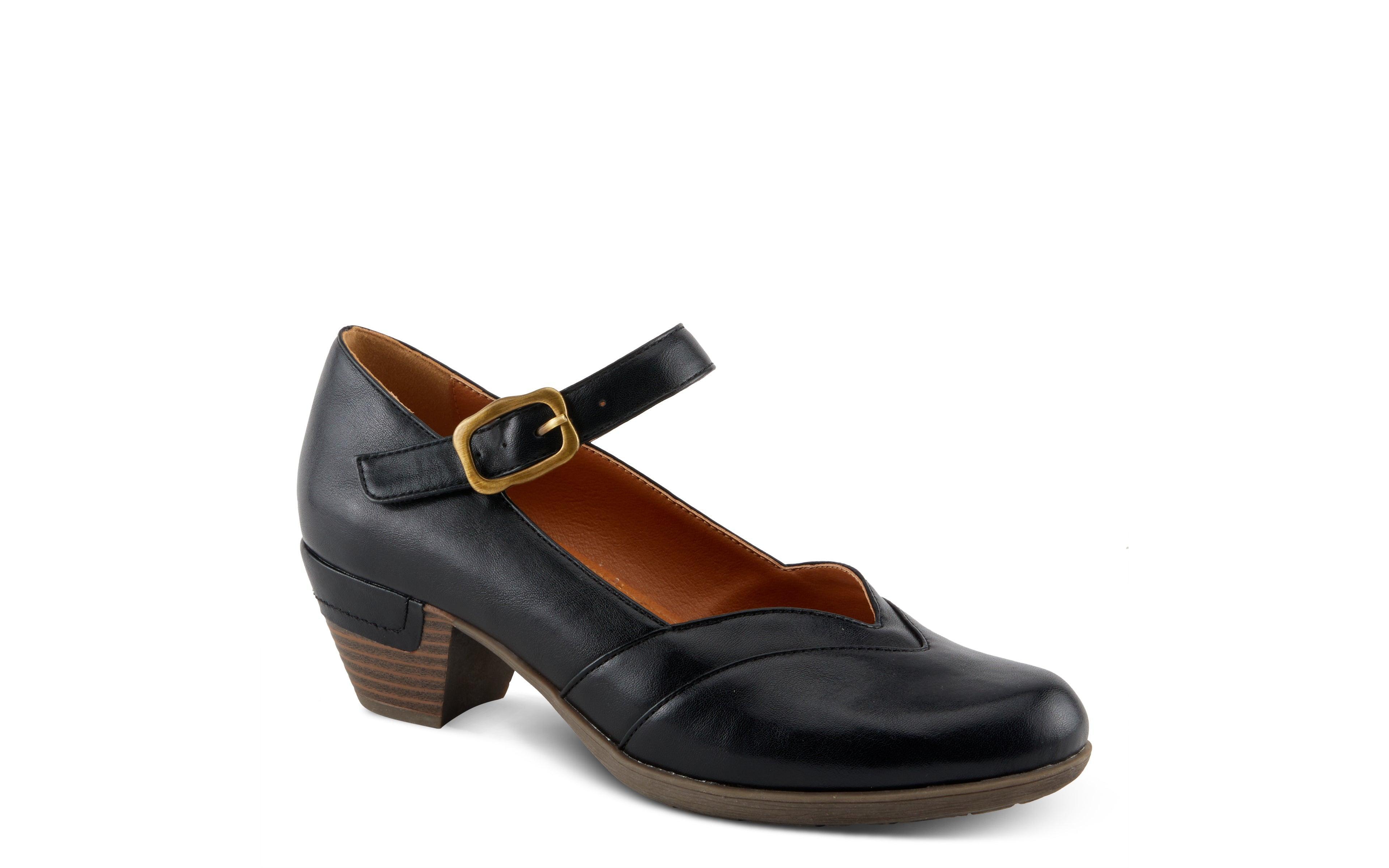 Patrizia Women's Maryneah Mary Jane Pumps with V-Vamp and Hook-and-Loop Strap