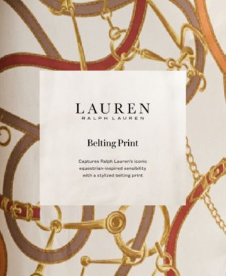 Women's Luxe Twill-Fayella Belting-Print Dress