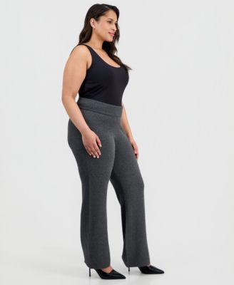 Trendy Plus Size Pull-On Flare-Leg Pants, Macy's Exclusive 