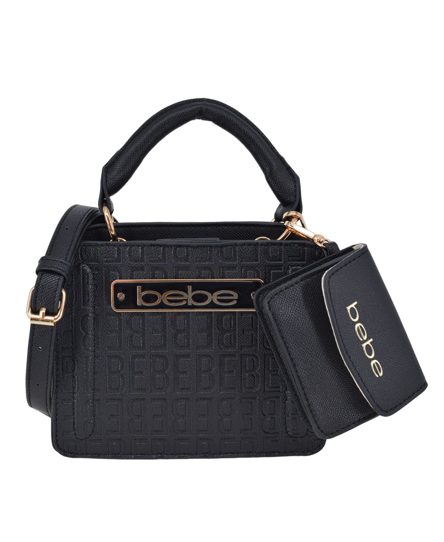 Женская сумка Bebe Thea Mini Satchel, цвет: Чёрный — фото 1