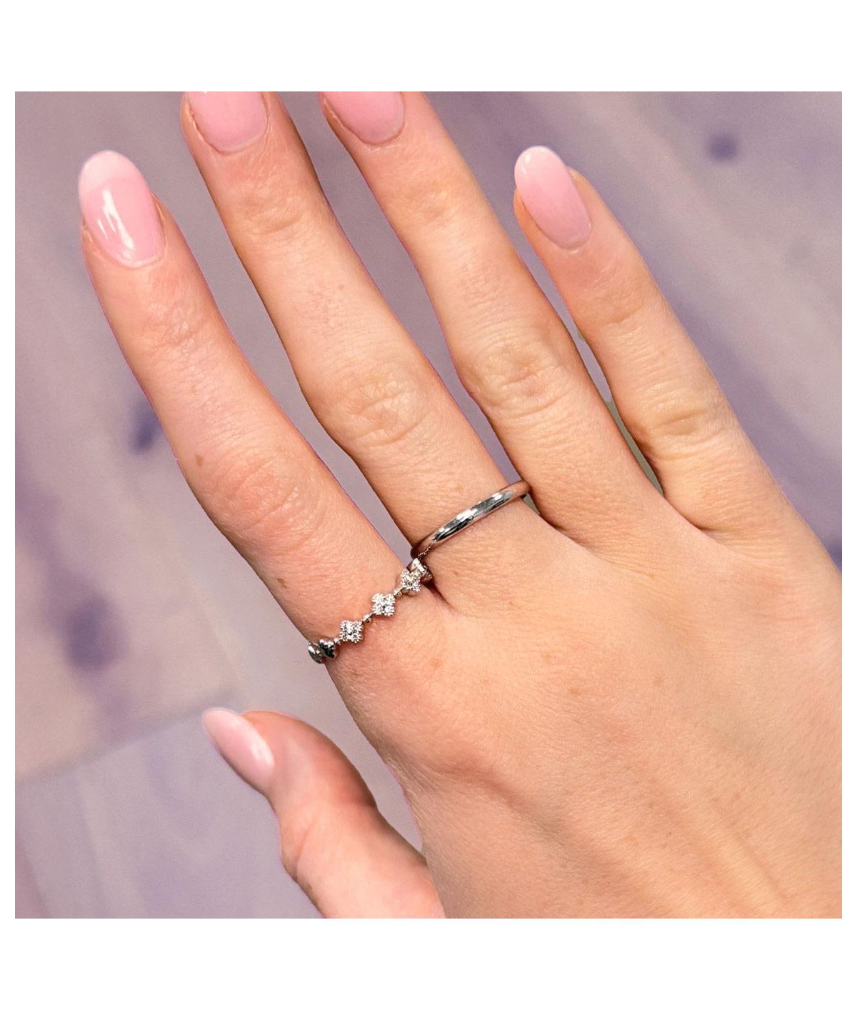 The Lovery Thick Classic Gold Band 14K White Gold