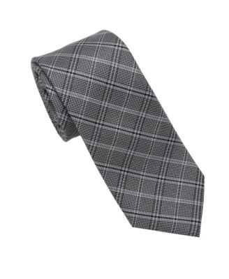 KARL LAGERFELD PARIS - Men's Glen Plaid Pattern Classic Tie