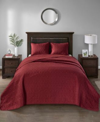 Quebec Quilted 3-Pc. Bedspread Set, Queen