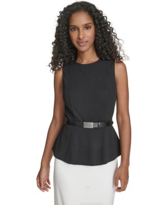 Women's Crewneck Color-Block Midi Dress