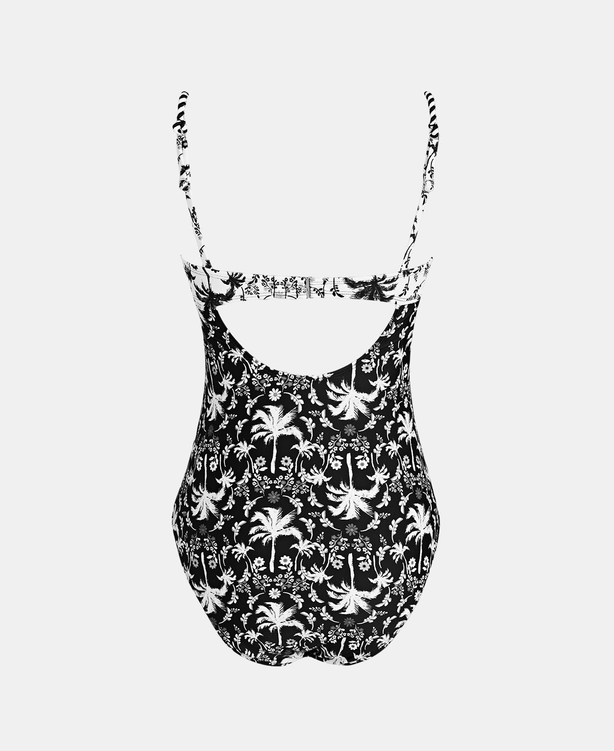 Cupshe Women's Tropical Ruching Underwire One-Piece Swimsuit