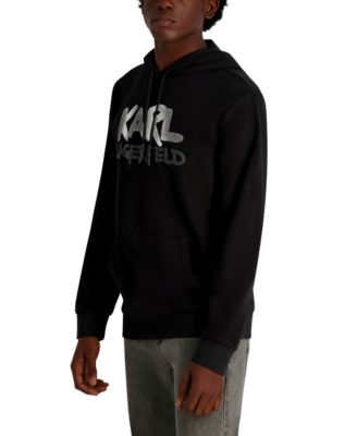 Men's French Terry Graffiti Texture Hoodie