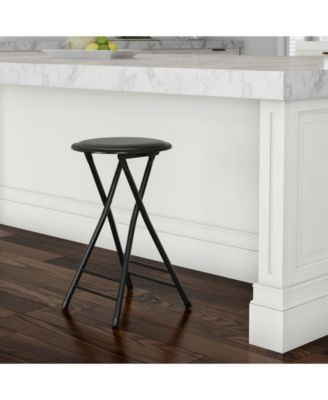 24" Steel Portable Folding Bar Stool