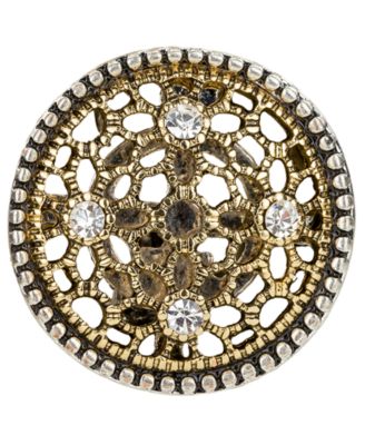 Button Clip On Stud Earrings 