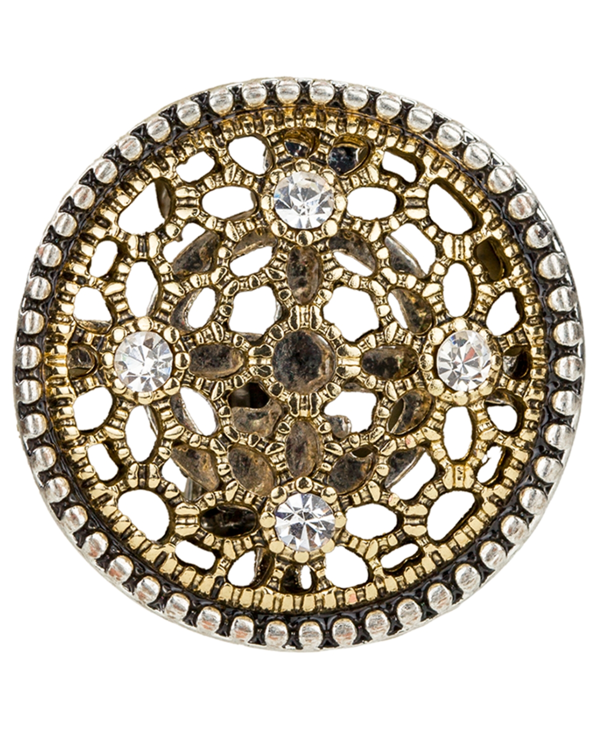 Patricia Nash Button Clip On Stud Earrings