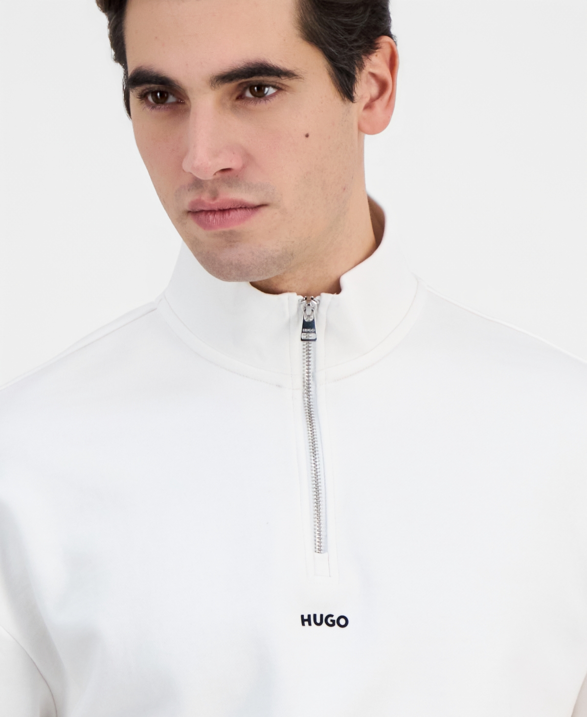 Hugo Boss Men's Durty Relaxed-Fit Half-Zip Sweatshirt