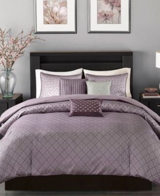 Biloxi Geometric Jacquard 6-Pc. Duvet Cover Set, King/California King