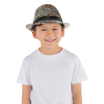 Sequin Party Fedora Hat - Kids