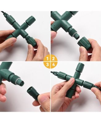 10Pcs IP65 Waterproof Wire Connectors 3 Way T-Shape for Outdoor Lights