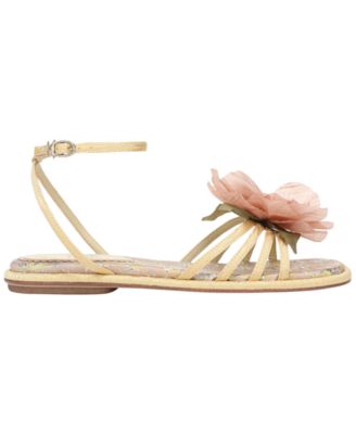 Women's Olana Flower Strappy Flat Sandals