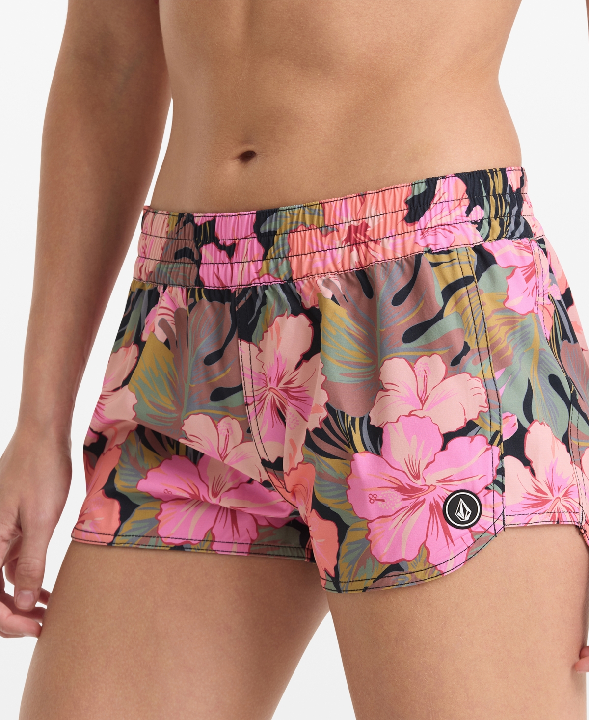 Volcom Women's Island Time Floral Print Board Shorts