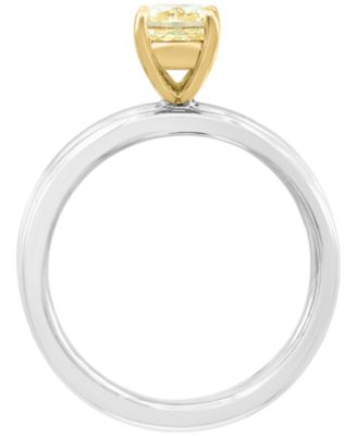 Yellow Diamond Bridal Set (9/10 ct. t.w.) in 14k White and Yellow Gold