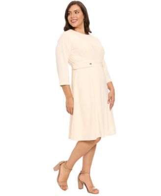 Plus Size Crewneck Midi Dress