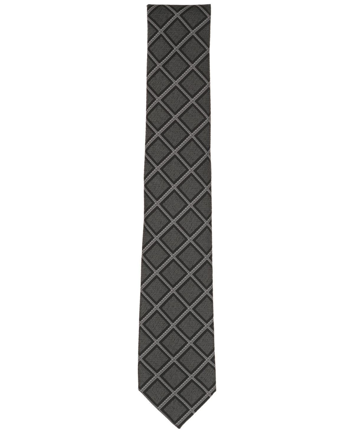 Alfani Men's Oakmont Grid Slim Tie, Macy's Exclusive