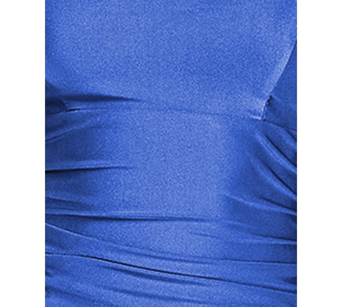 Emerald Sundae Juniors' V-neck Front-slit Sleeveless Gown In Blue