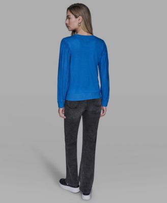 Petite Crewneck Long-Sleeve Sweater