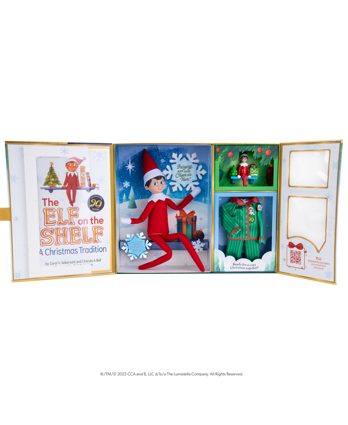 Elf On The Shelf A Christmas Tradition Limited 20th Anniversary Edition Box Set In Transparent