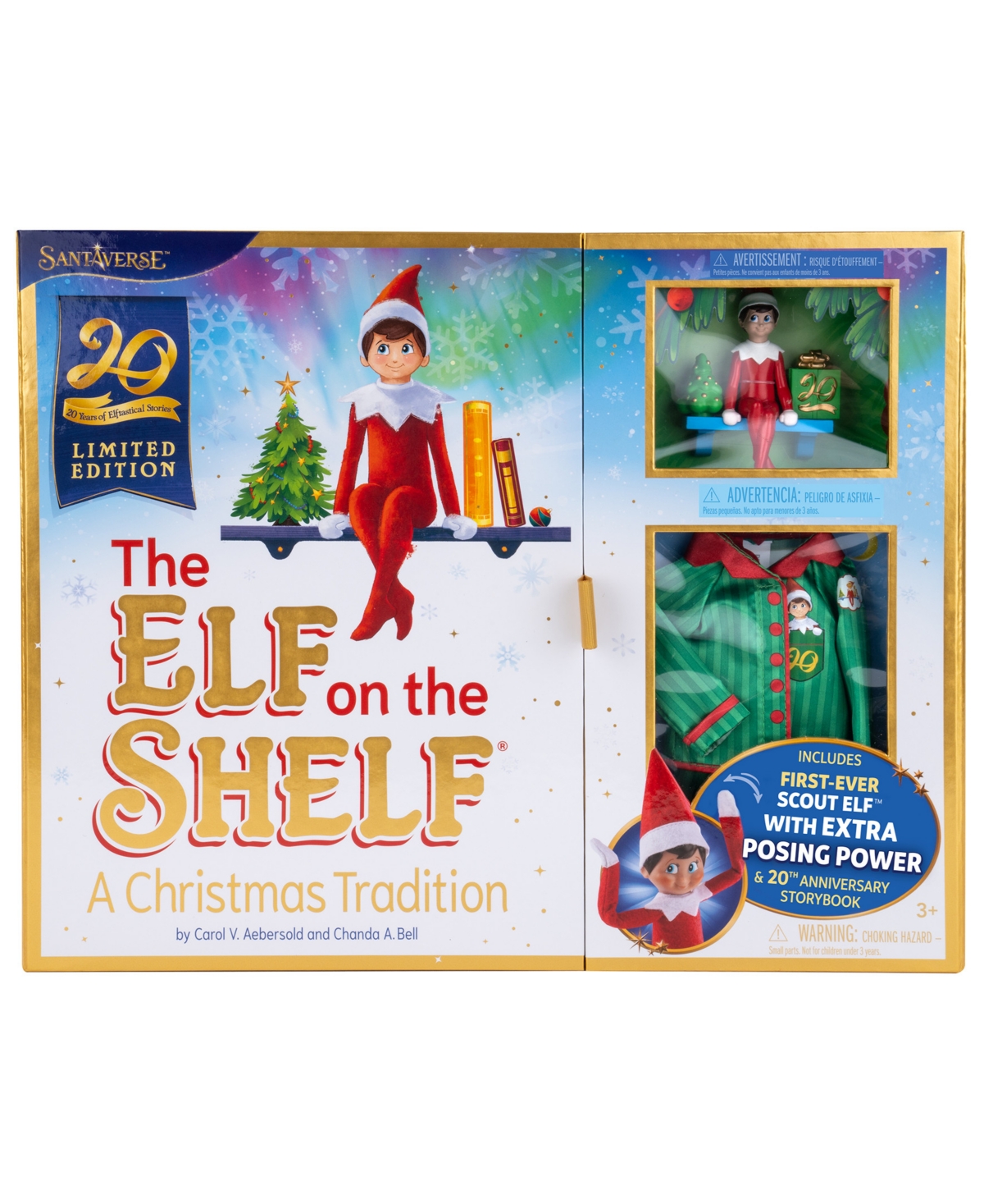Elf On The Shelf A Christmas Tradition Limited 20th Anniversary Edition Box Set In Transparent