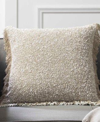 Heathered Fringe Decorative Pillow, 20" x 20"