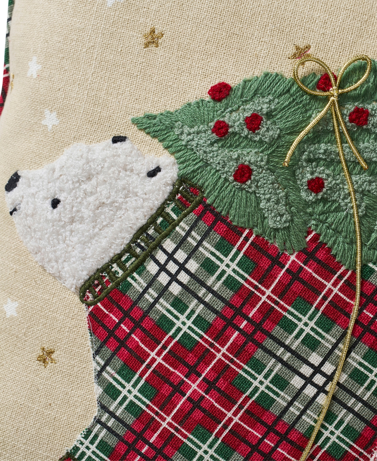 Hallmark Polar Bear Holiday Decorative Pillow, 18" x 18"