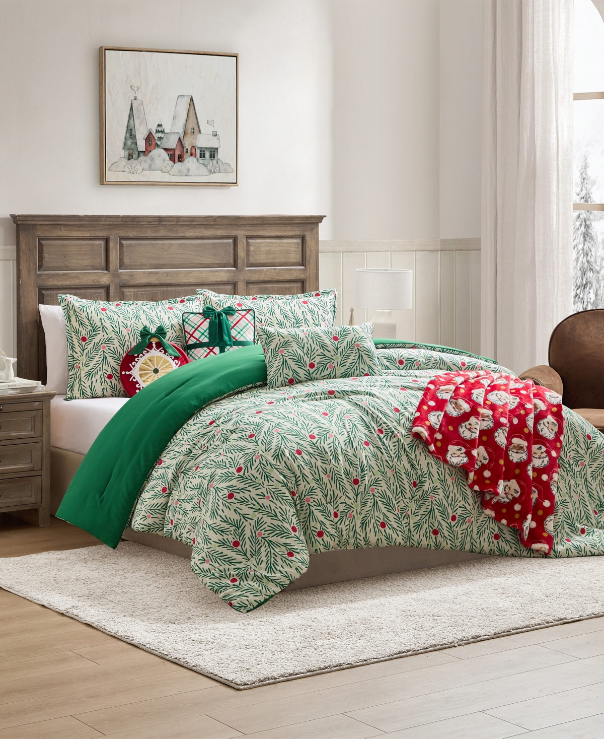 Hallmark Ornament Shaped Holiday Decorative Pillow, 12" x 13"