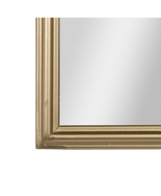 Monte Arched Wall Mirror with Baroque Style Detail, and Aluminum Backed Glass for Clarity for Entryways, Bathrooms & More