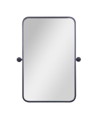 Mason Pivot Wall Mirror with Slim Frame and Backed Glass for Clarity for Bathrooms