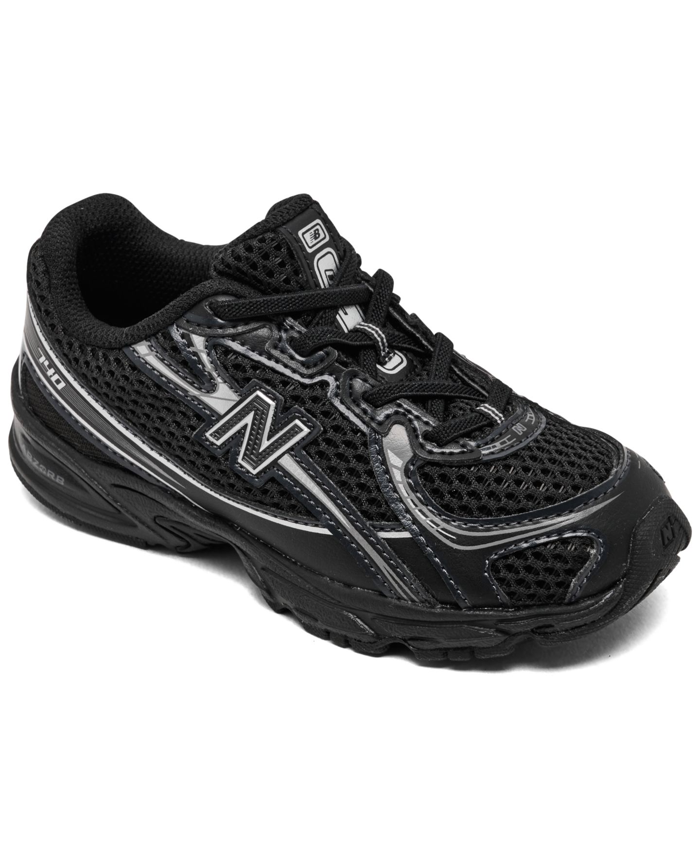 Детские кроссовки New Balance 740 Stretch Lace Casual, цвет: Чёрный — фото 1