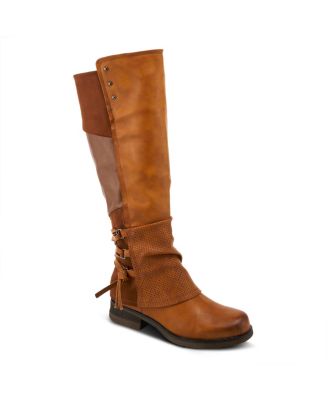 Women’s MAXIE Back Lace Detail Faux Fur Lined Tall Boot