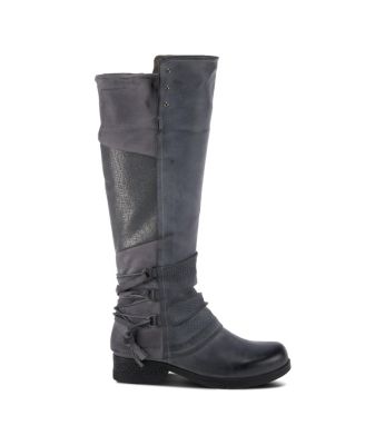 Women’s MAXIE Back Lace Detail Faux Fur Lined Tall Boot