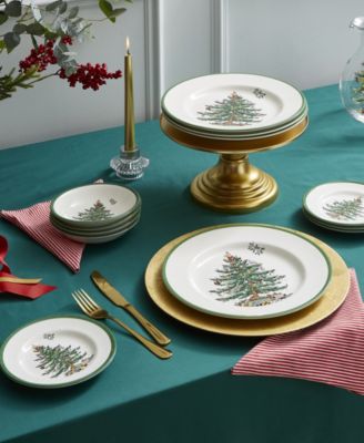 Christmas Tree Luncheon Plate 