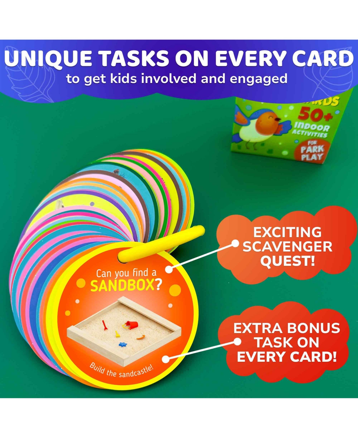 Quokka Scavenger Hunt Game for Toddlers 3-5 – 50 Toddler Activities Indoor Cards Game Set