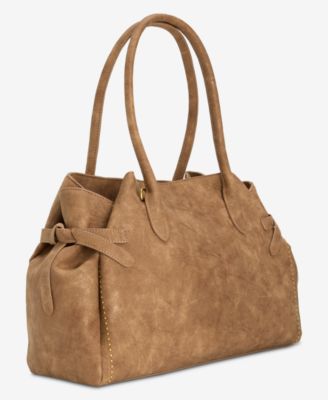 Stud Nubuck Medium Soft Satchel Bag, Macy's Exclusive