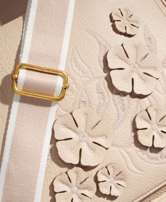 Applique Floral Dip Crossbody Bag, Macy's Exclusive
