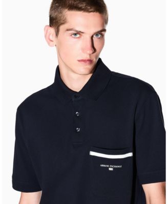 Men's Pique with Pocket Graphic Polo Shirt